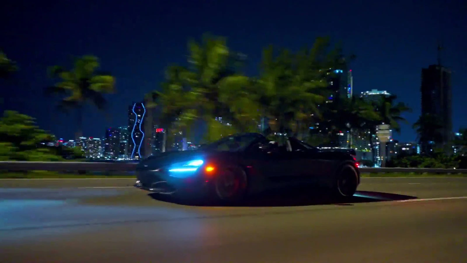 A night drive through Miami, from the Ark film