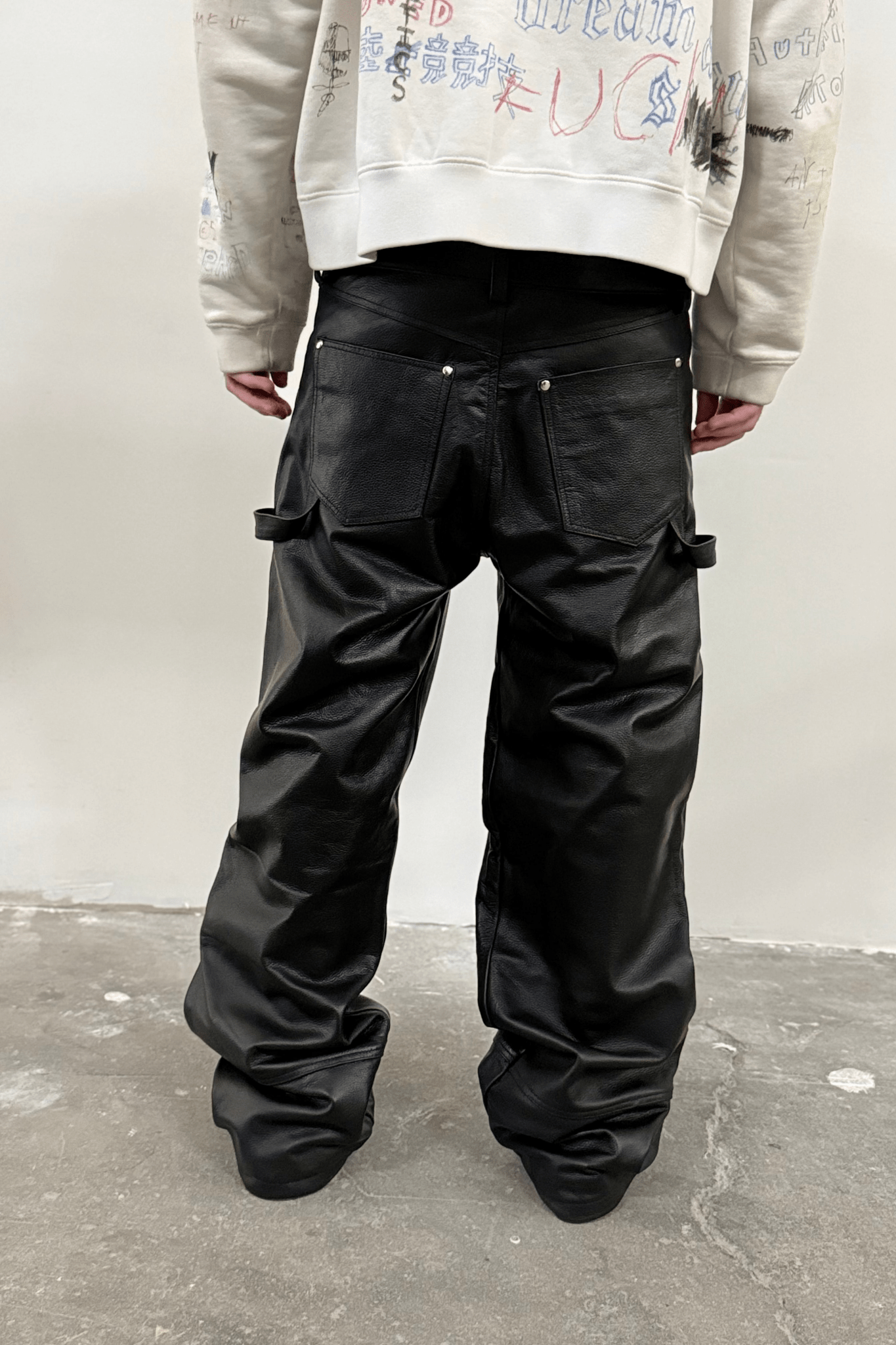 Leather Double Knee Pants - Ark Drive Club