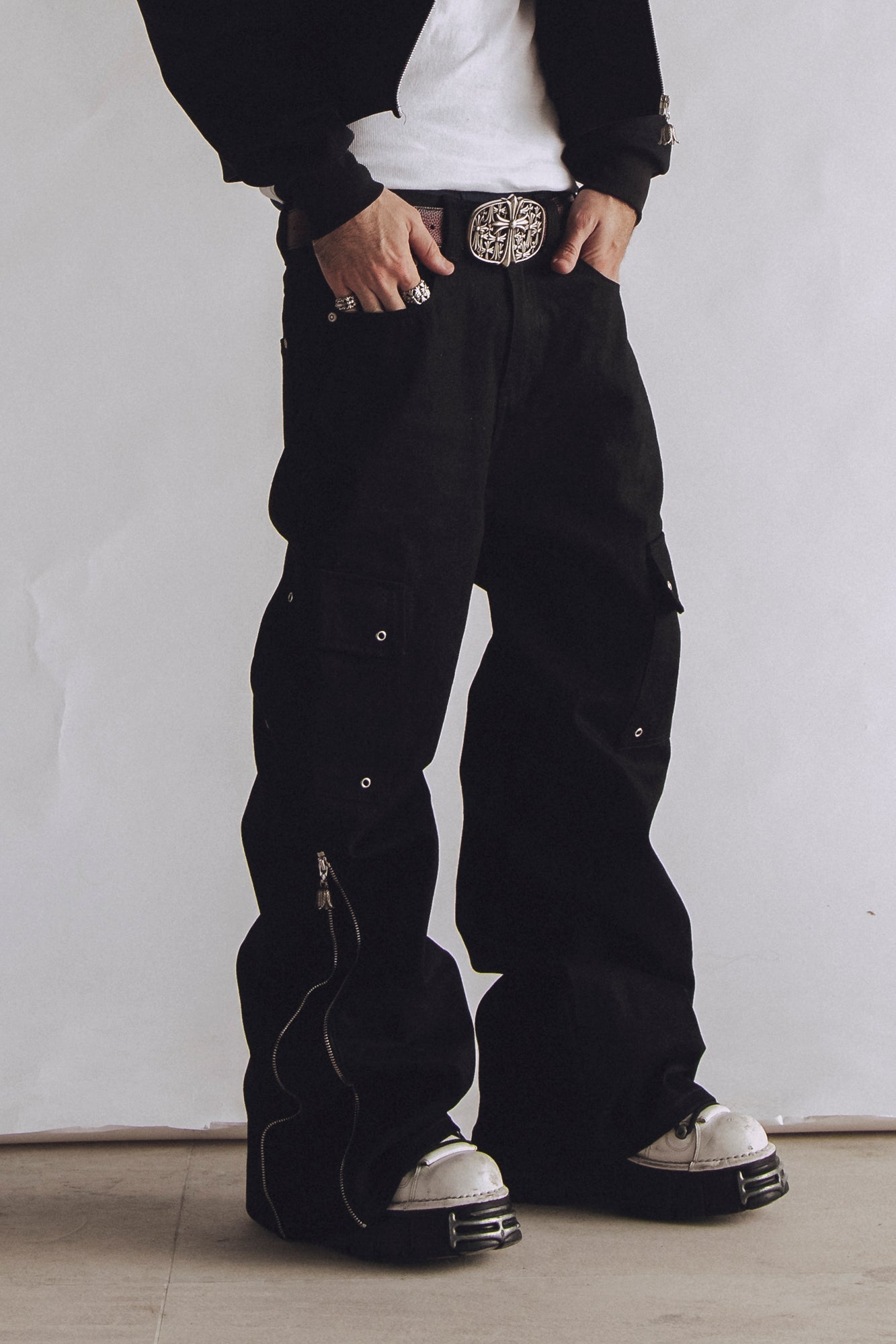 Selvedge Cargo Jeans - Ark Drive Club
