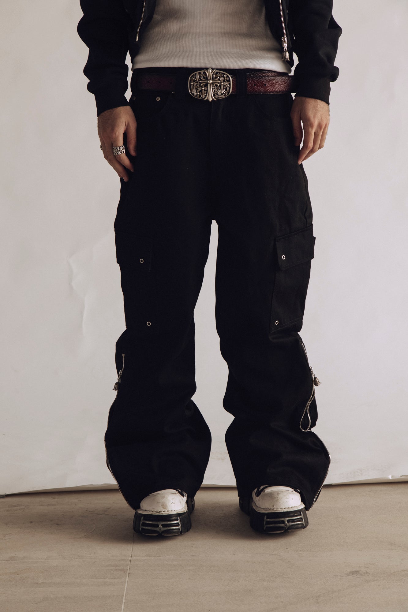 Selvedge Cargo Jeans - Ark Drive Club