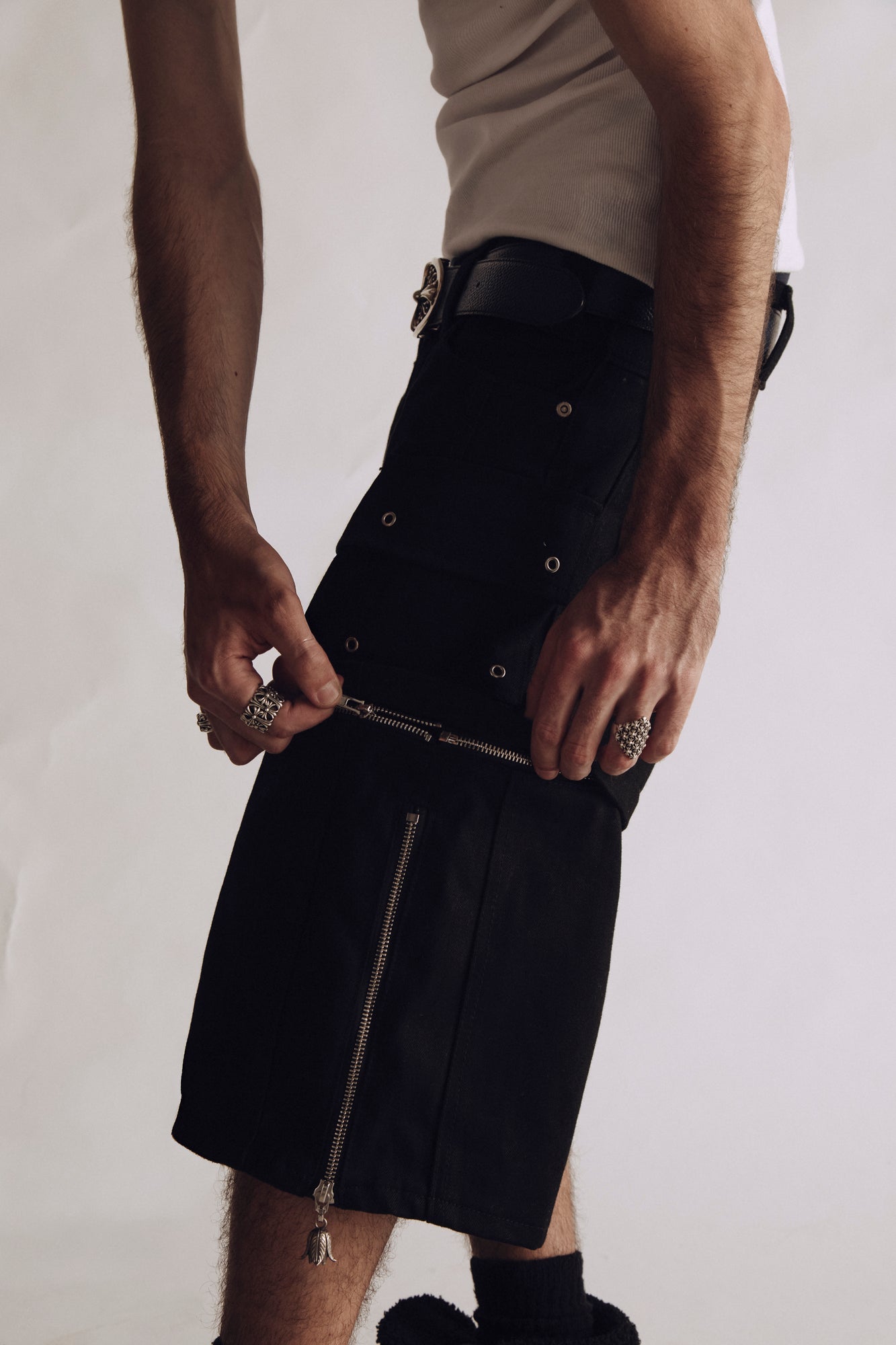 Selvedge Cargo Shorts - Ark Drive Club