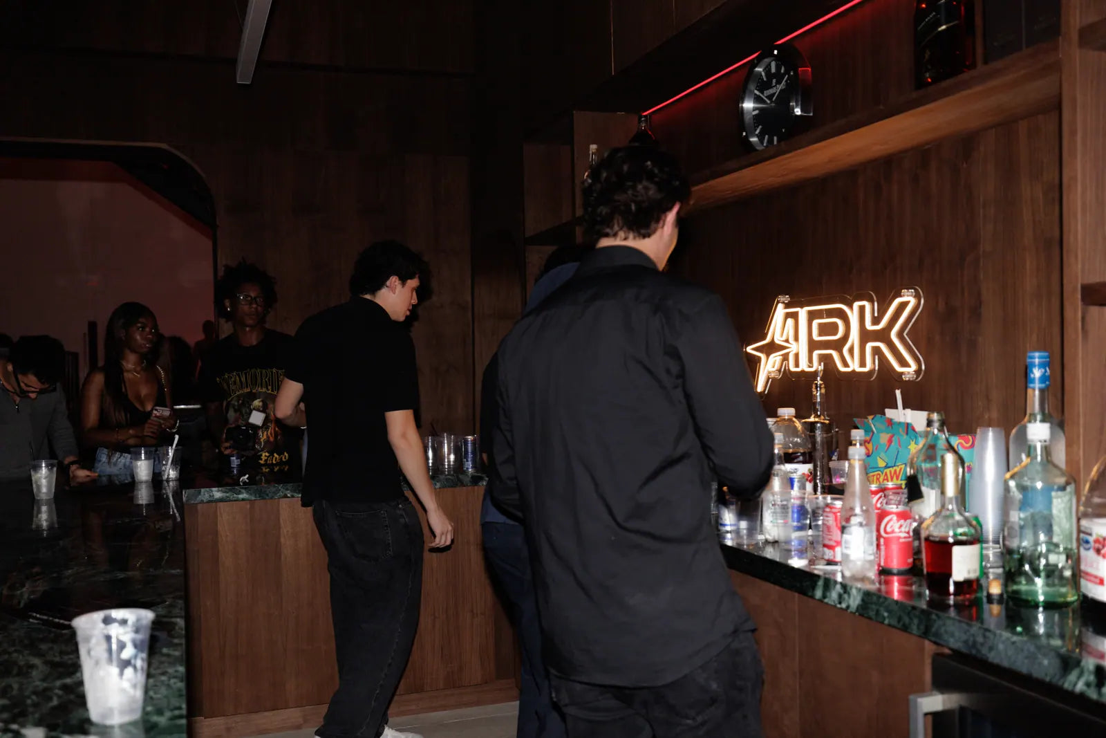 Guests at the Ark clubhouse bar