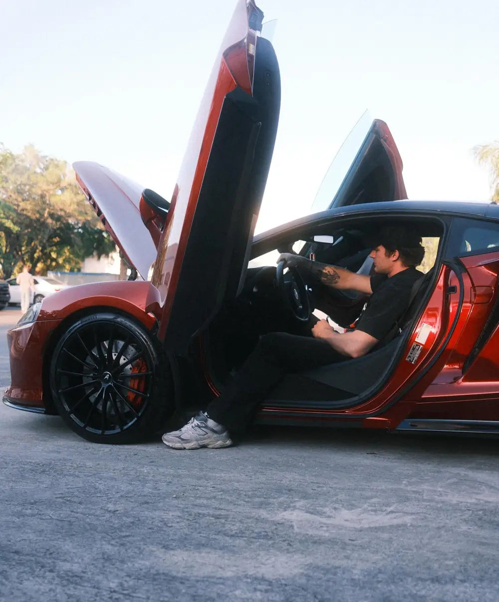 Connor Sinann in the McLaren